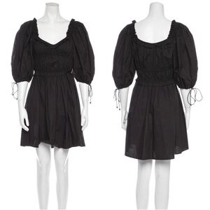 Revolve X House of Harlow 1960 Black Puff Sleeve Peasant Dress Size XL